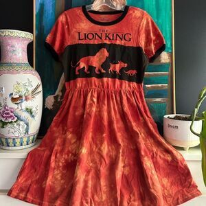 Vintage Disney The Lion King Dress - Orange Small